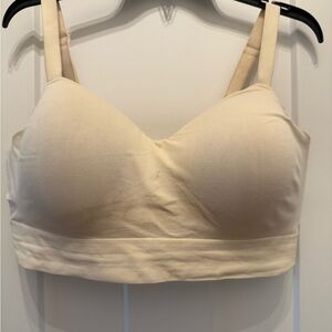 Elegant Cream Wireless Bra